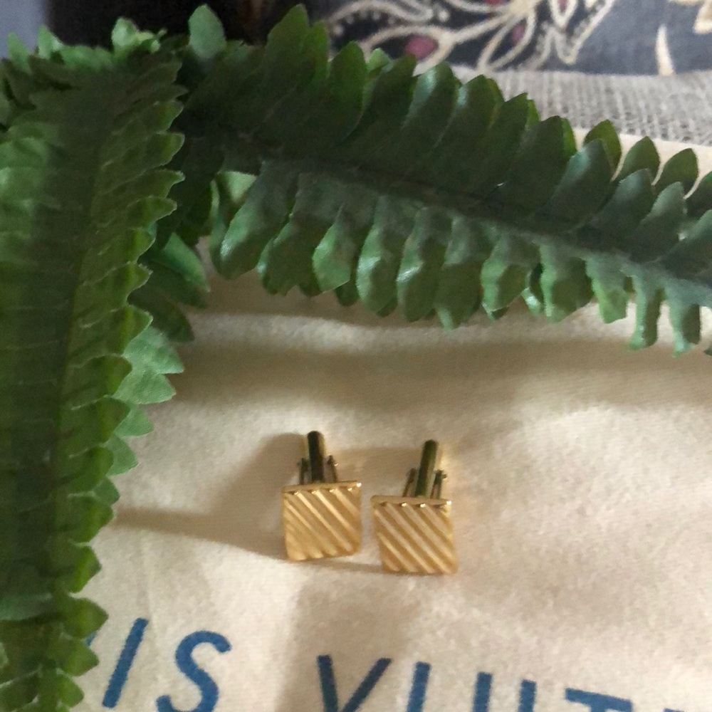 Vintage Gold Plated Cuff Links